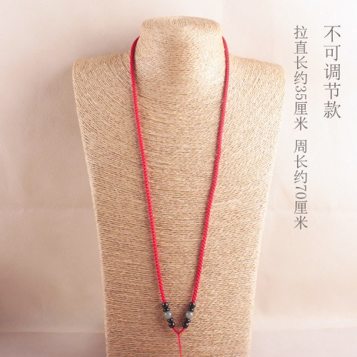 Jade oil sapphire lanyard strong hand-woven pendant rope DIY with gold jade pendant necklace rope wholesale