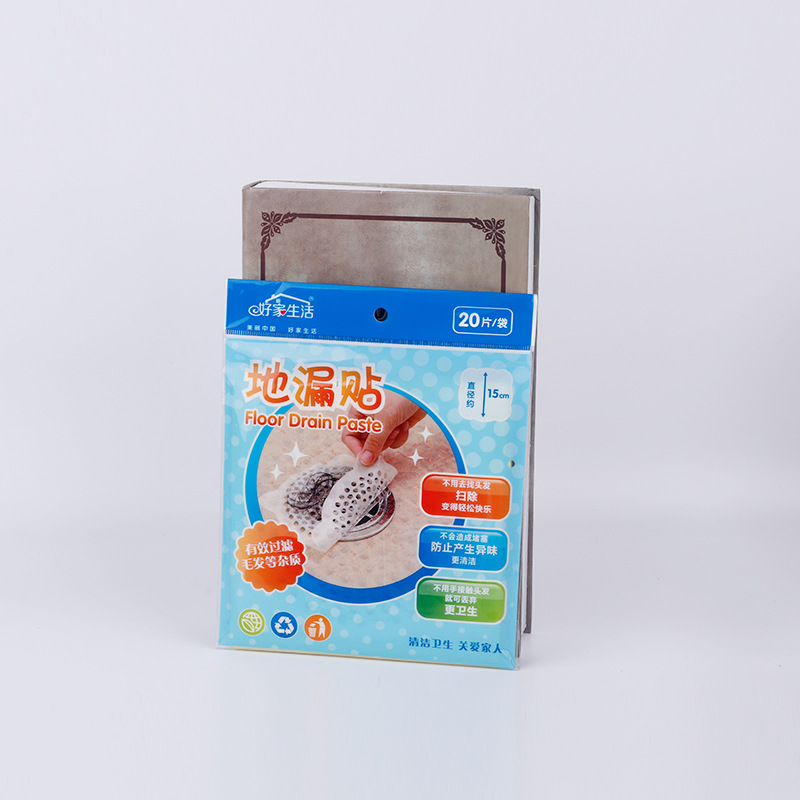 Pegatinas de drenaje de piso desechables Filtro de drenaje red de alcantarillado Filtro de pelo pegatinas gran red de drenaje de piso antibloqueo