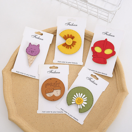 Bangs stickers, magic girls, cute posts, cartoon broken hair stickers, Velcro stickers for female hair, hair sticks, internet celebrity hair clips, headgear