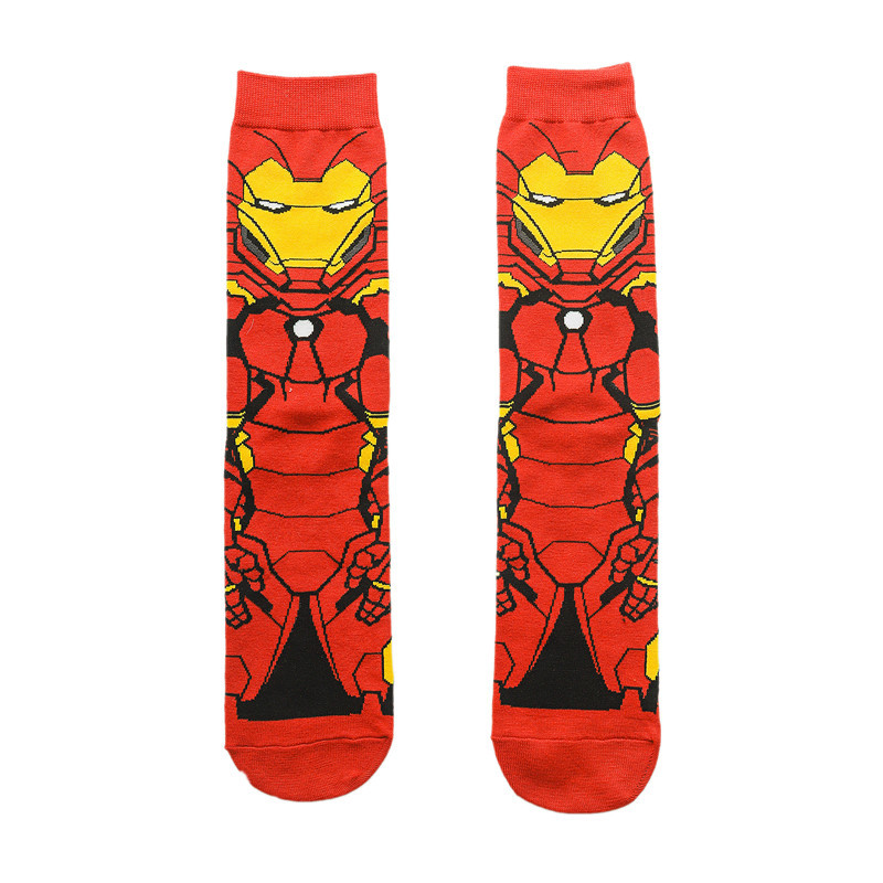Venta al por mayor de los hombres calcetines de algodón de comercio exterior calcetines de los hombres Gundam medias de dibujos animados de anime femenino fabricantes
