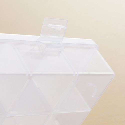 PP14 grid removable transparent plastic jewelry toys hardware screw parts stationery desktop makeup storage box