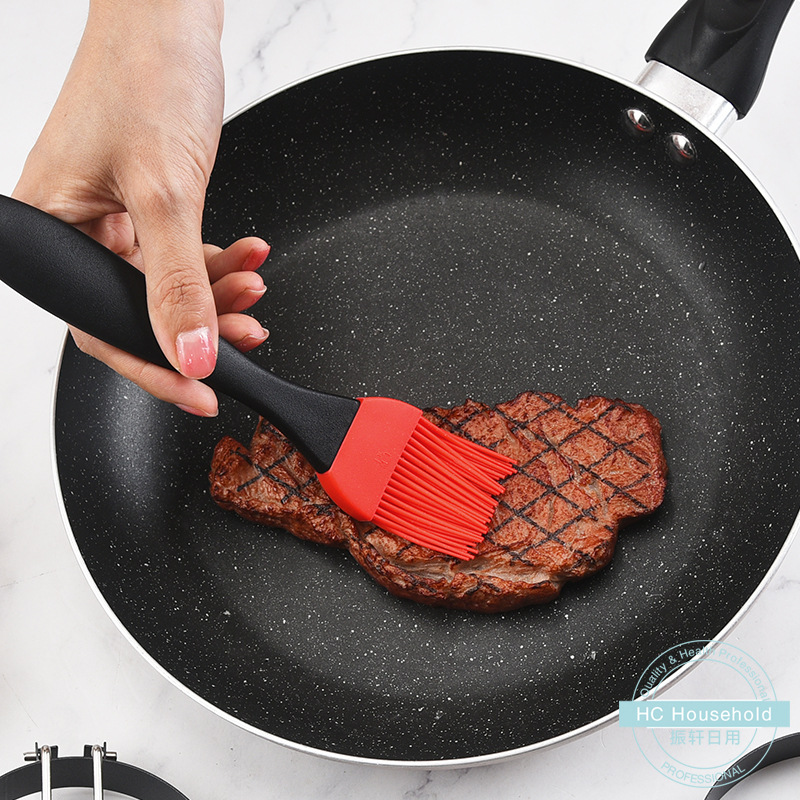 Fábrica al por mayor anillo de tortilla de silicona cocina de acero inoxidable molde de tortilla traje hogar cepillo de aceite de silicona