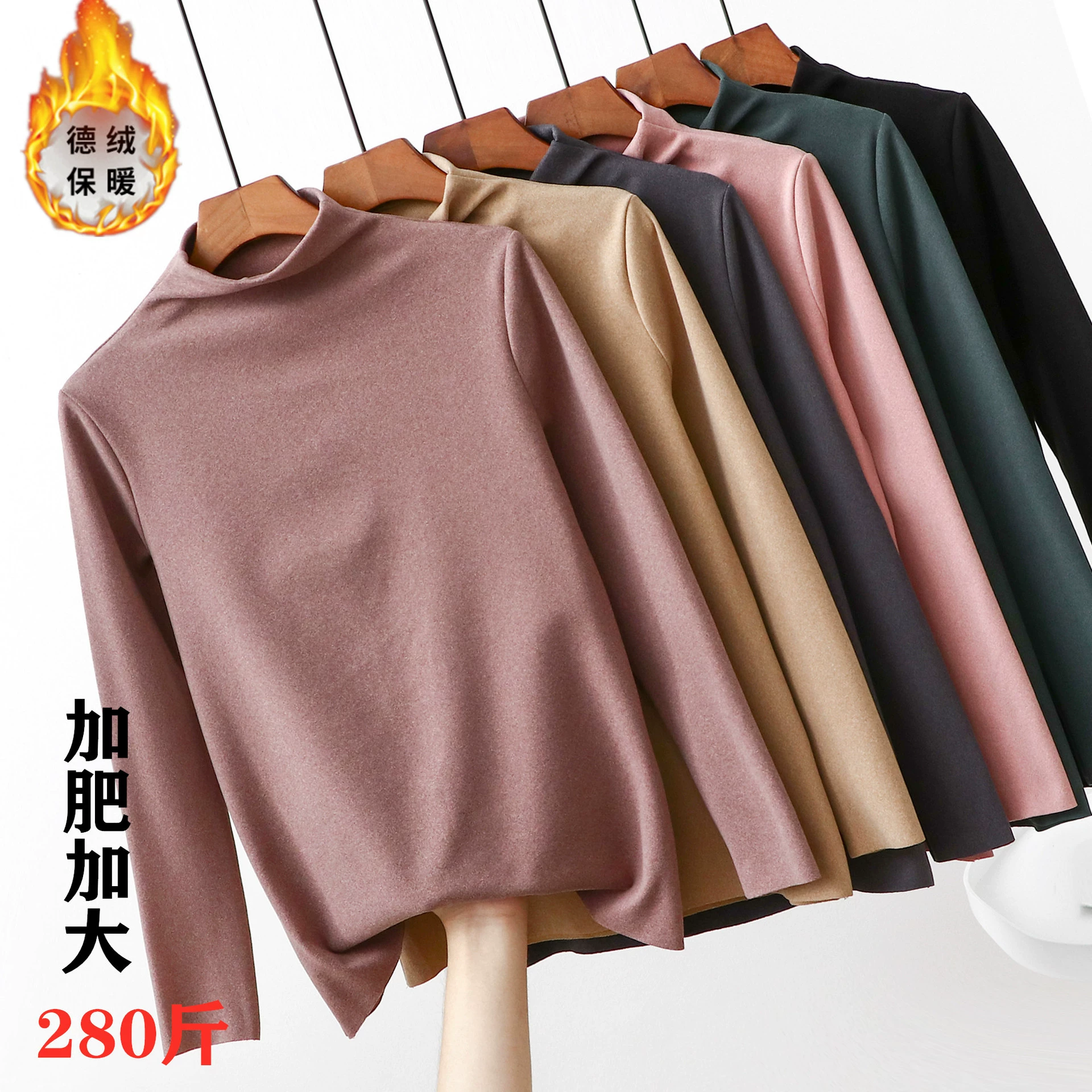 Экскалированная рубашка большого размера с коротким воротником и толстым бархатным низом, топ с длинными рукавами, женское осенне-зимнее термобелье, осенняя одежда