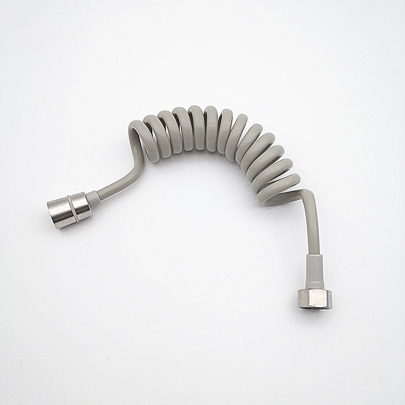 304不锈钢帽伸缩电话线软管马桶喷枪妇洗器双头软管1.5米2米3米
