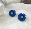 Earrings, pendant, flowered, simple and elegant design