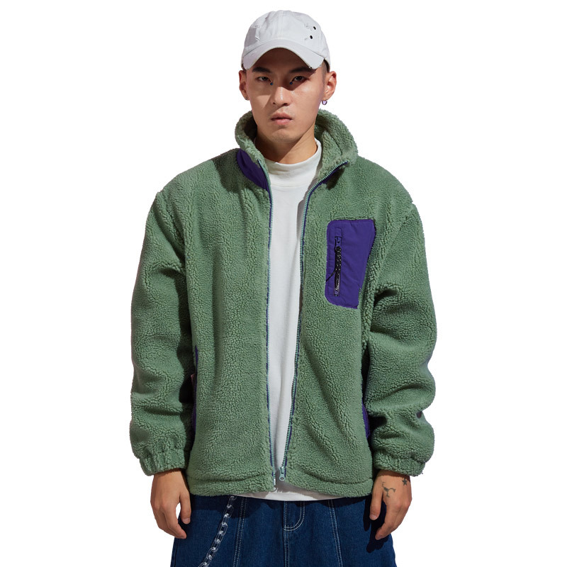 Herrenbekleidung Baumwollmantel neue Herrenjacke Lammwollmantel_voghion.com