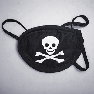 Pirate eye mask Halloween props masquerade Pirates Of The Caribbean accessories Cyclops mask manufacturer in stock