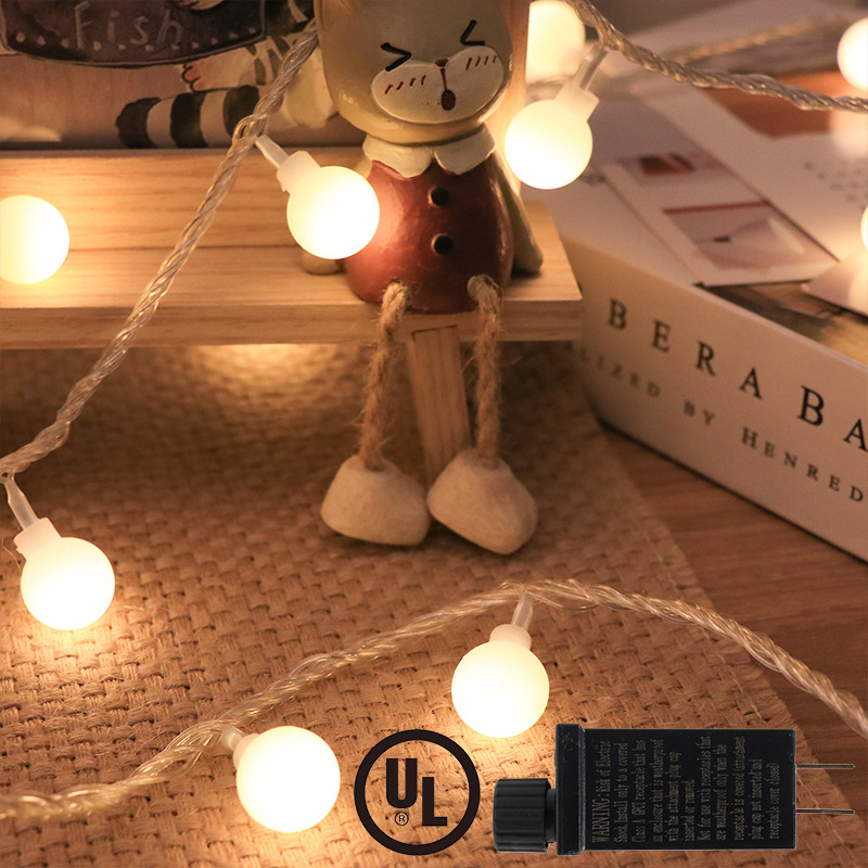 Bola de luz LED cadena al aire libre impermeable camping linterna campamento decoración Cadena de Luz Decoración de Navidad color Cadena de luz al por mayor