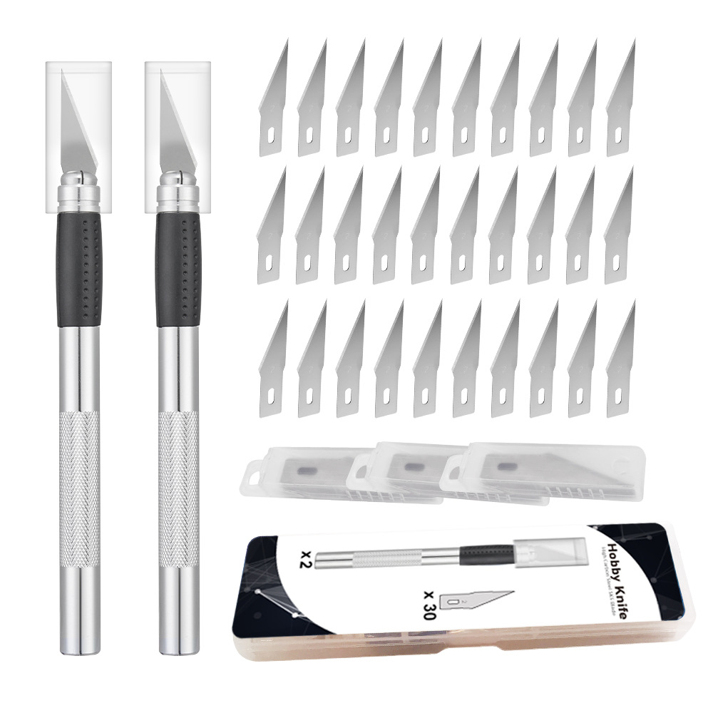 2号雕刻刀 雕刻刀套装 手机贴膜工具刀 铝杆雕刻笔刀  雕刻刀套装