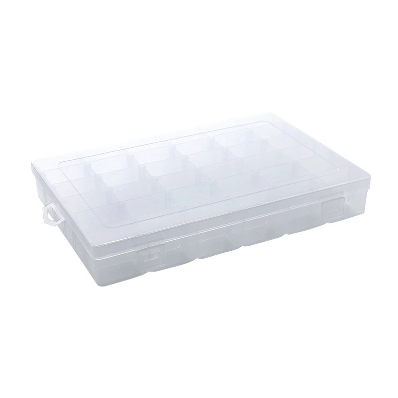 Detachable plastic universal accessory with beads, table transparent storage box, 36 cells, DIY