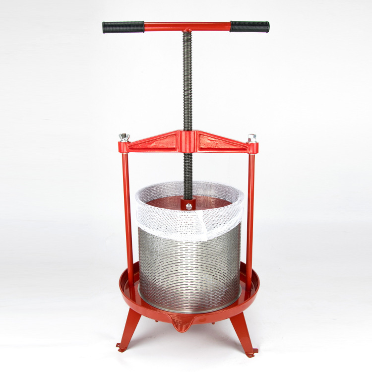 14L Large T-Handle Manual Wine Press, Honey, Grease, Vegetable Pulp, Bean Residue, and Medicinal Residue Press