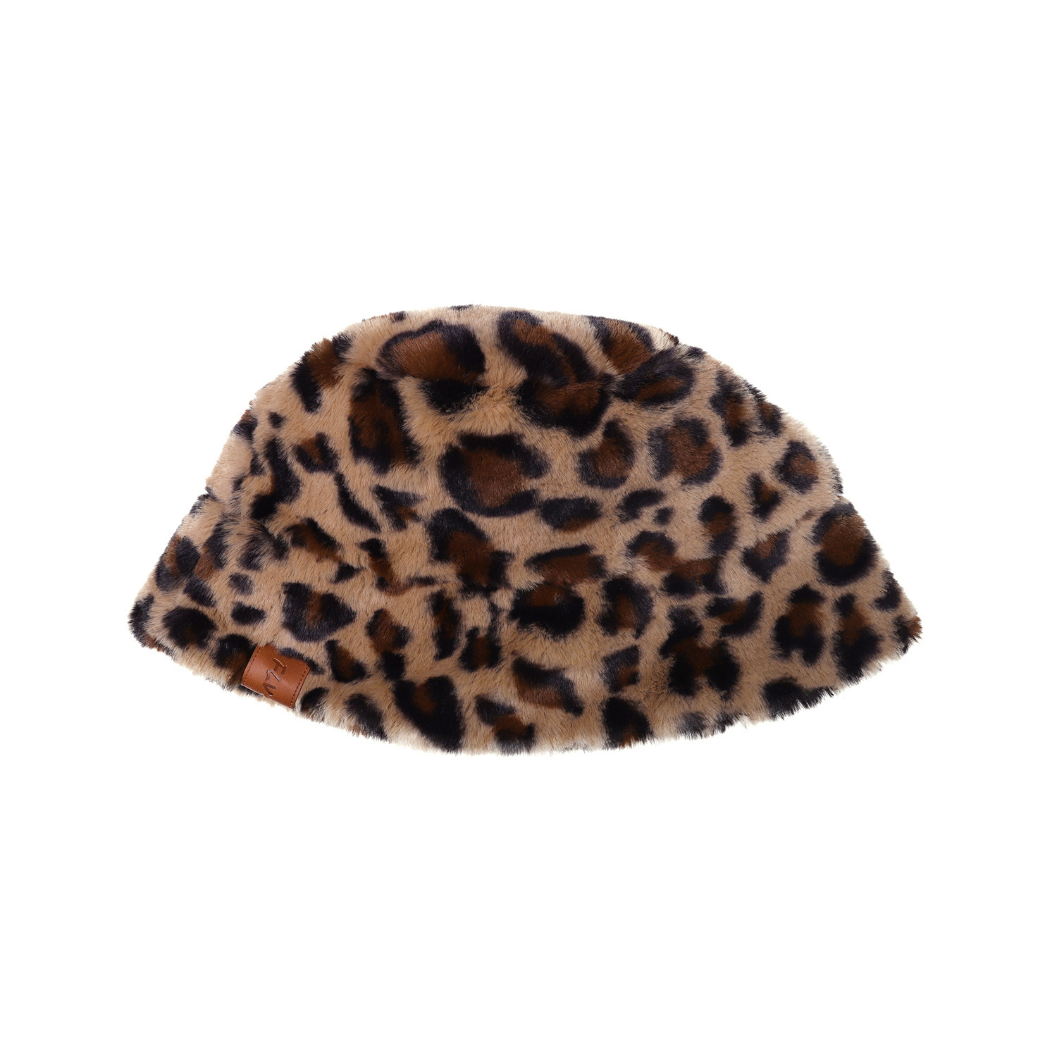 Men's Hats Sweet And Cute Bucket Hat Leopard Plush Fisherman Hat Warm Thickened Basin Hat_voghion.com