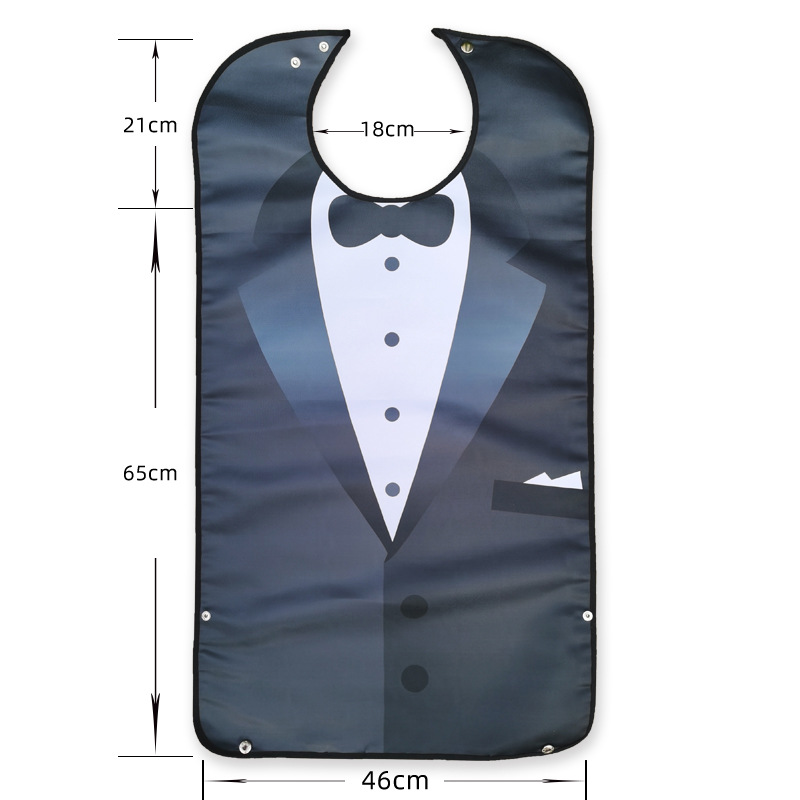 Adultos babero para los ancianos de doble capa de impresión a prueba de agua suministros de edad avanzada fabricante en stock