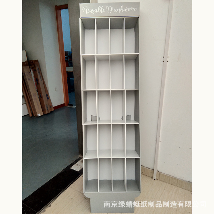 厂家直销纸货架 外贸出口杯子展示架配件产品陈列架环保