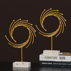 Nordic style ins creative light luxury metal ornaments handicrafts home living room TV cabinet wine cabinet desktop decorations
