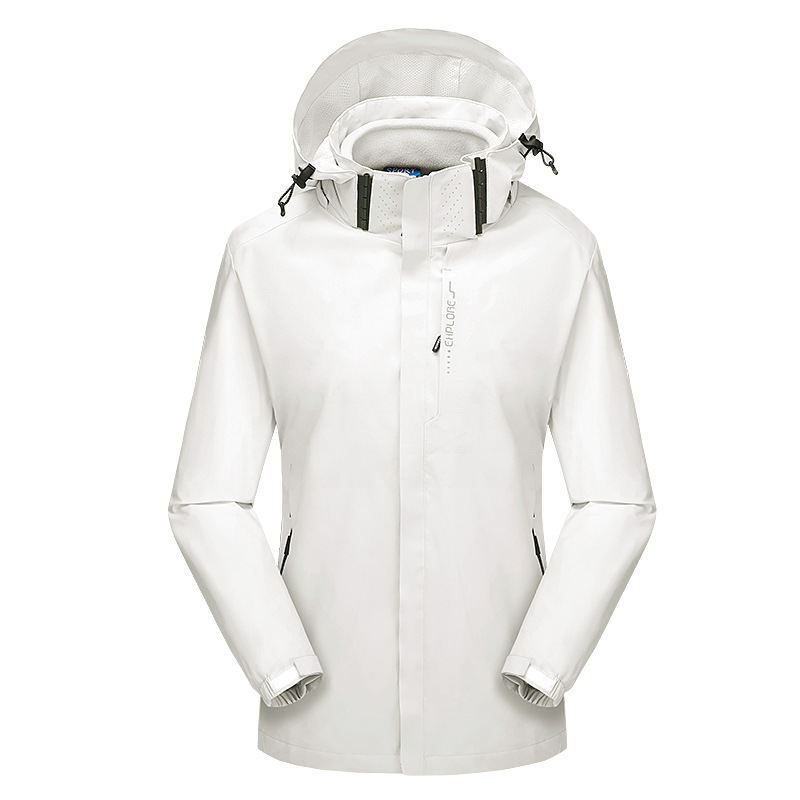 Chaqueta de invierno al aire libre para hombres y mujeres tres en uno de dos piezas chaqueta impermeable a prueba de viento traje de alpinismo de lana LOGO