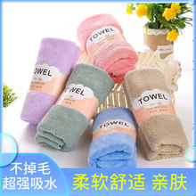 厂家直供珊瑚绒毛巾比纯棉柔软吸水洗脸高端礼品批发亲肤超柔软