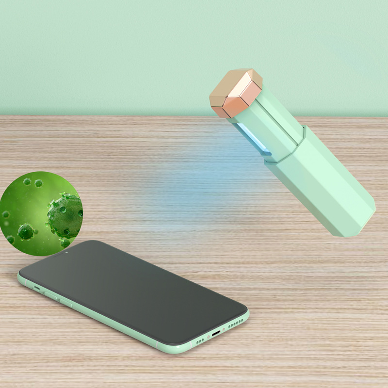 Lámpara germicida UV plegable portátil con forma de lápiz labial, desinfectante de ozono manual para hogar, con USB image 4