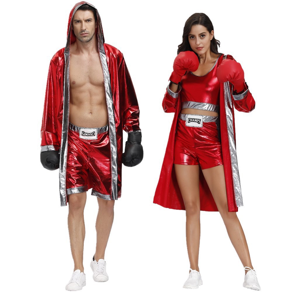 Boxing Suit Men's and Women's Competition Performance Suit Fighting Muay Thai Sanda Fighting Gown Cloak cosplay Performance Suit