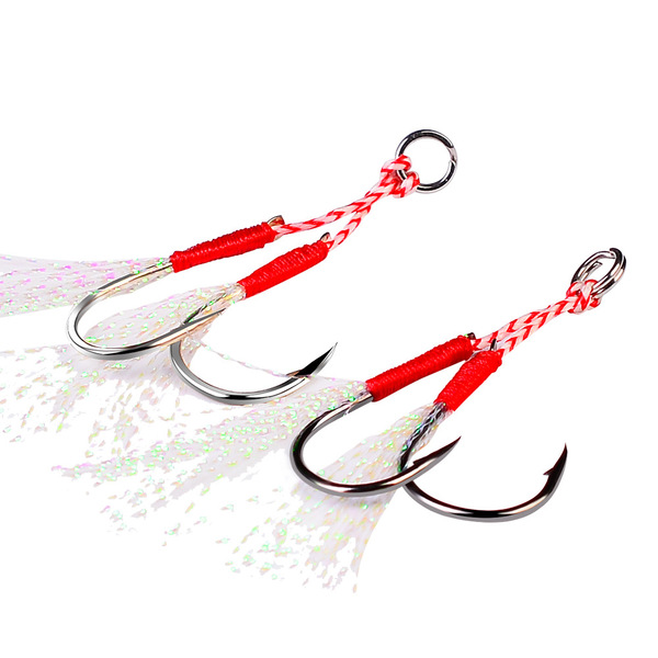 PROBEROS New iron plate hook feathers hook hair hook Luya hook sea…