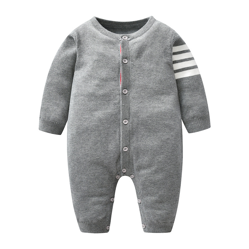2023 otoño nuevo casual de los muchachos punto lana mameluco bebé Caballero mono