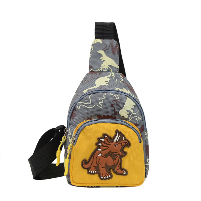 Bolso de los niños del estilo coreano 2023 otoño nuevo bolso de hombro lindo dinosaurio mini bolso de pecho moda niños y niñas bolsa de mensajero
