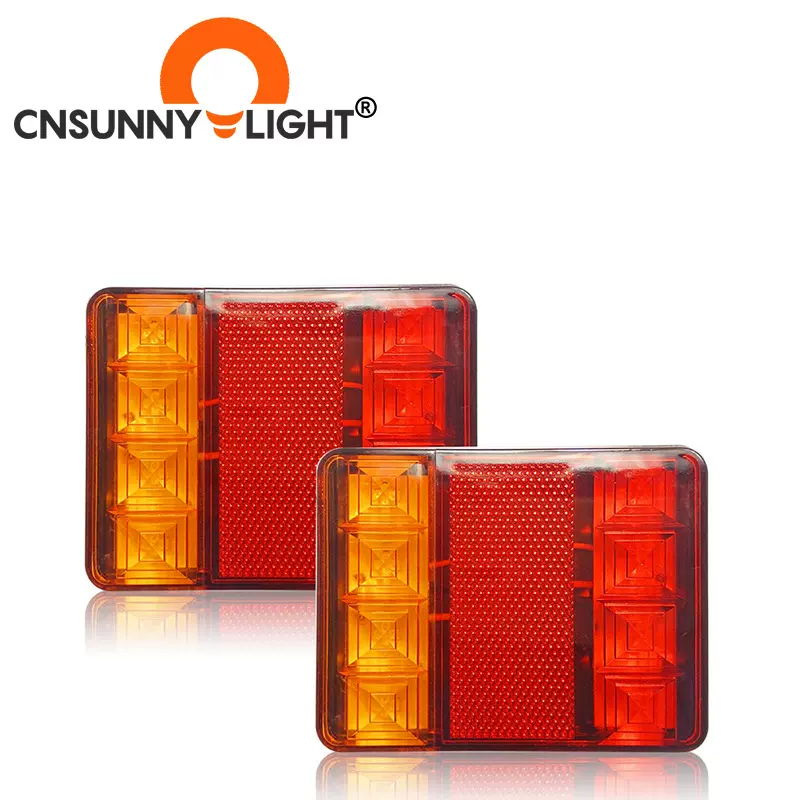 外贸跨境LED货车尾灯转向灯拖挂车刹车灯工程车 高亮卡车led尾灯