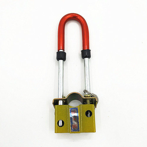 Bicycle U-shaped lock extended padlock fixed bicycle old-fashioned bicycle mortise lock U-shaped lock box cabinet iron lock chain lock