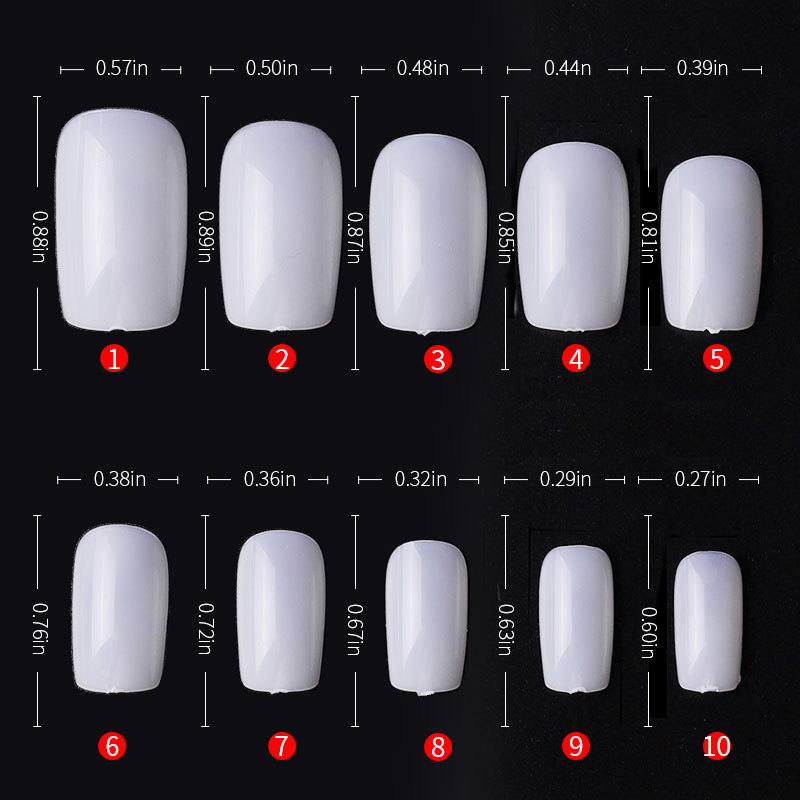 short painted fake nails for manicure