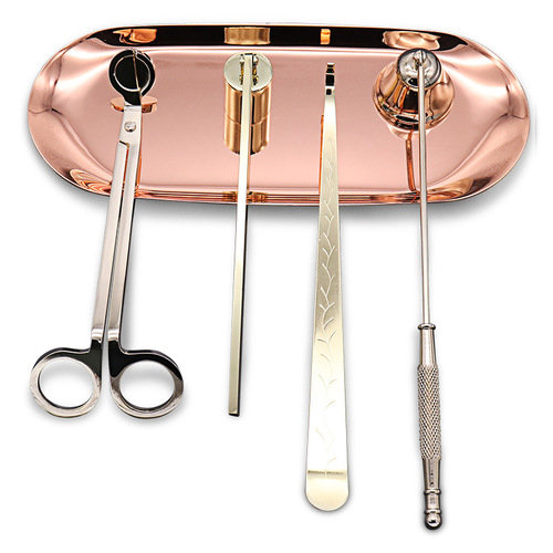 Wholesale candle extinguishing tools, candle bell aroma diffuser, candle wick extinguisher, candle scissors, five-piece wax extinguishing set