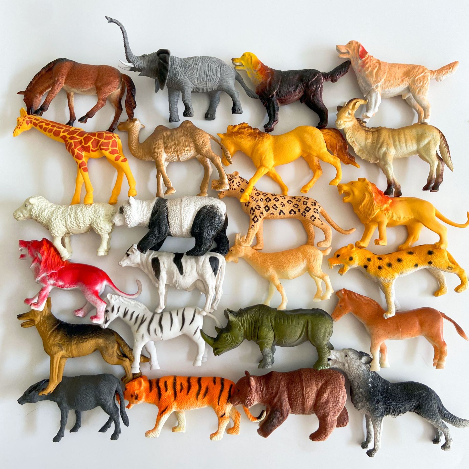 厂家直供儿童玩具仿真静态塑胶动物模型摆件33款可选大象
