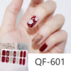 Christmas nail stickers, cute waterproof detachable fake nails for nails