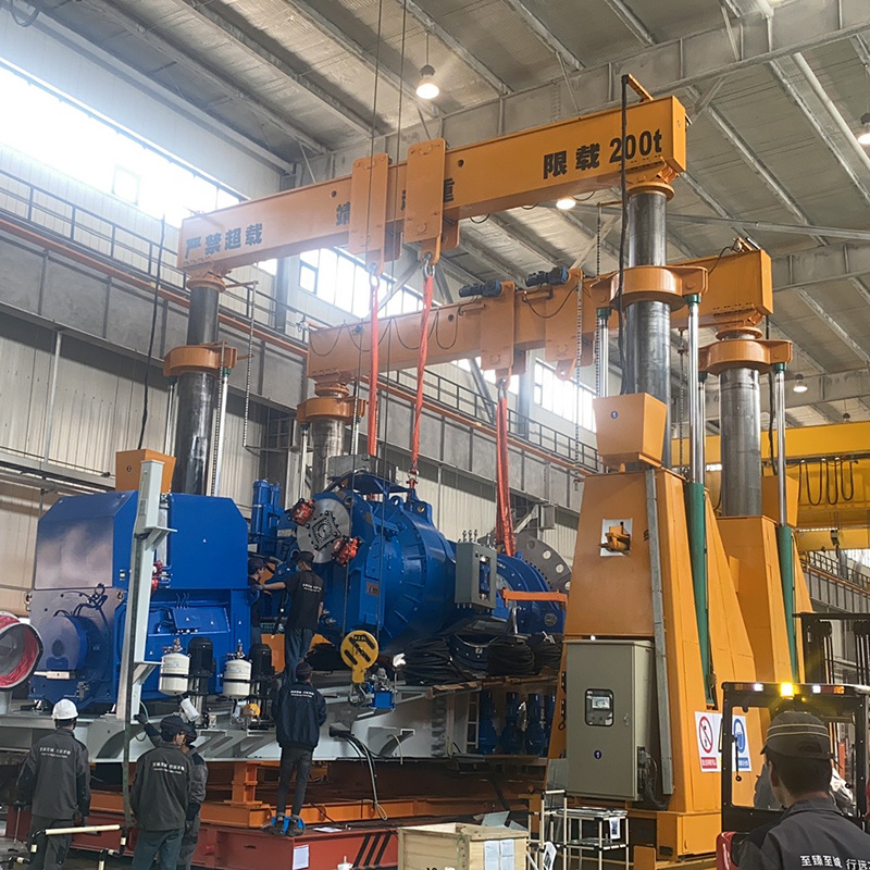 宝威 液压门式起重机 按需设计 机械装配拆卸 液压驱动 吊运稳定