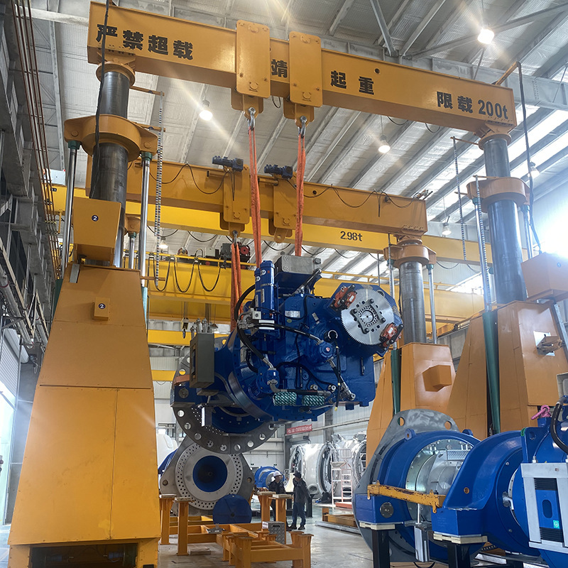 宝威 工厂搬运用 液压龙门吊 100t200t1000t 多品类 轨道/轮胎式