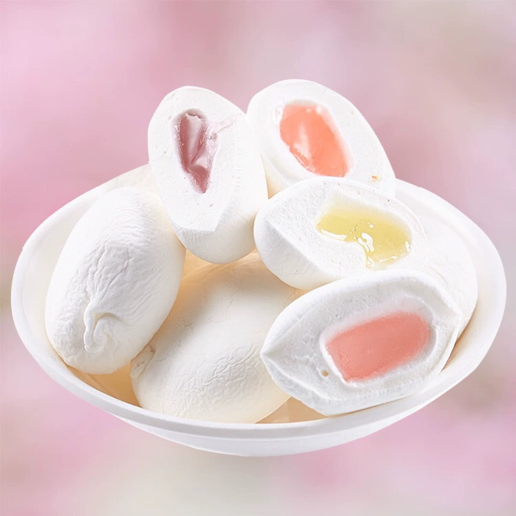 Бесплатная доставка Xu Fuji сэндвиджированная маршмеллоу фруктовый вкус пространственный роман десерт конфеты, свадебные конфеты закуски, конфеты конфеты новогодние товары оптом