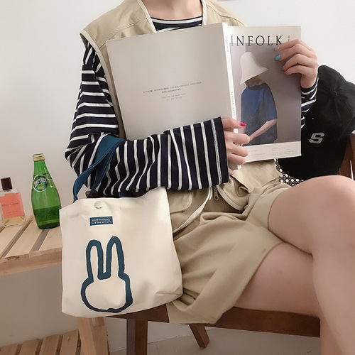 Yeyu/ new versatile duck canvas bag casual hand bag student small bag Japanese and Korean ins shoulder bag