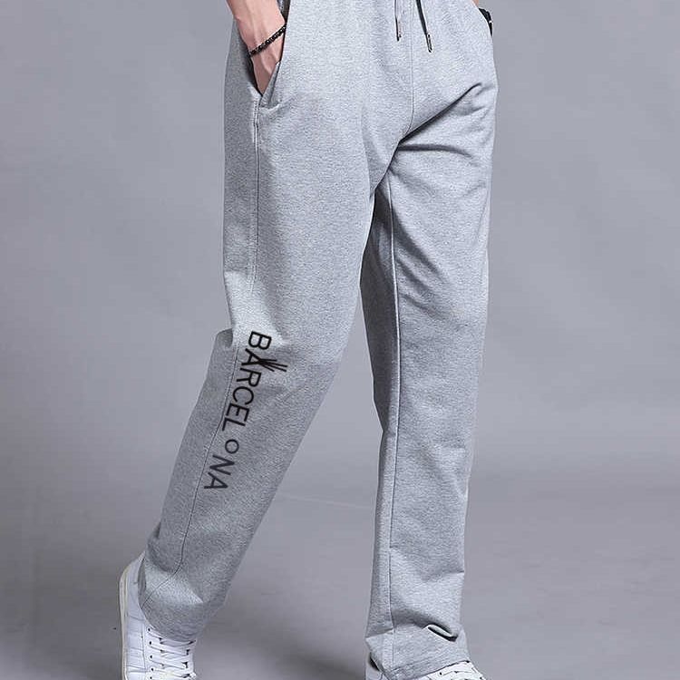 Otoño nuevos pantalones casuales de los hombres Pantalones deportivos juveniles Pantalones rectos versátiles populares pantalones recortadas