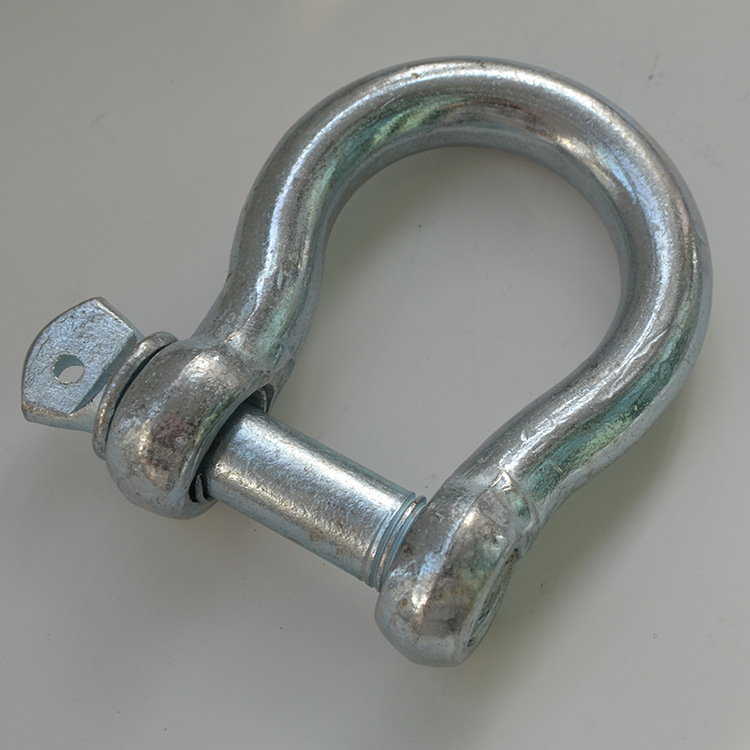 欧式弓型卸扣马蹄卸扣起重索具U型扣船用钢丝绳吊装高强钢丝绳