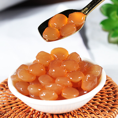 Dunhuang Original Hantian Crystal Ball 1kg Milk Tea Dessert Ingredients Hi Tea Crispy Bobo Strawberry Brown Sugar Bobo Crystal Ball