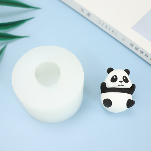 Panda silicone mold cartoon cute panda butt aromatherapy plaster handmade diy car air outlet aroma diffuser stone