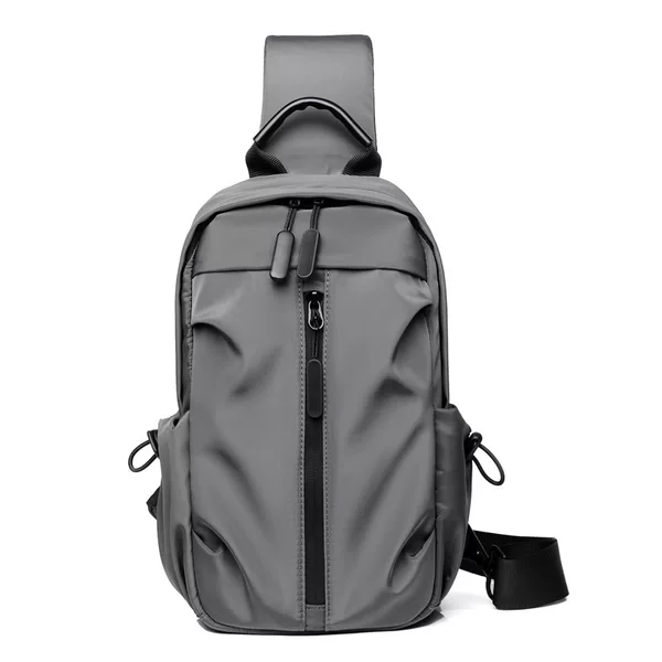 Chest Bag Men's Backpack Business Casual Multi-Functional Daily Travel Shoulder Crossbody Bag Small Shoulder Bag Lightweight and Wear-Resistant