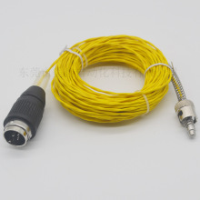 K型測溫大彈簧壓扣熱電偶帶航空插頭