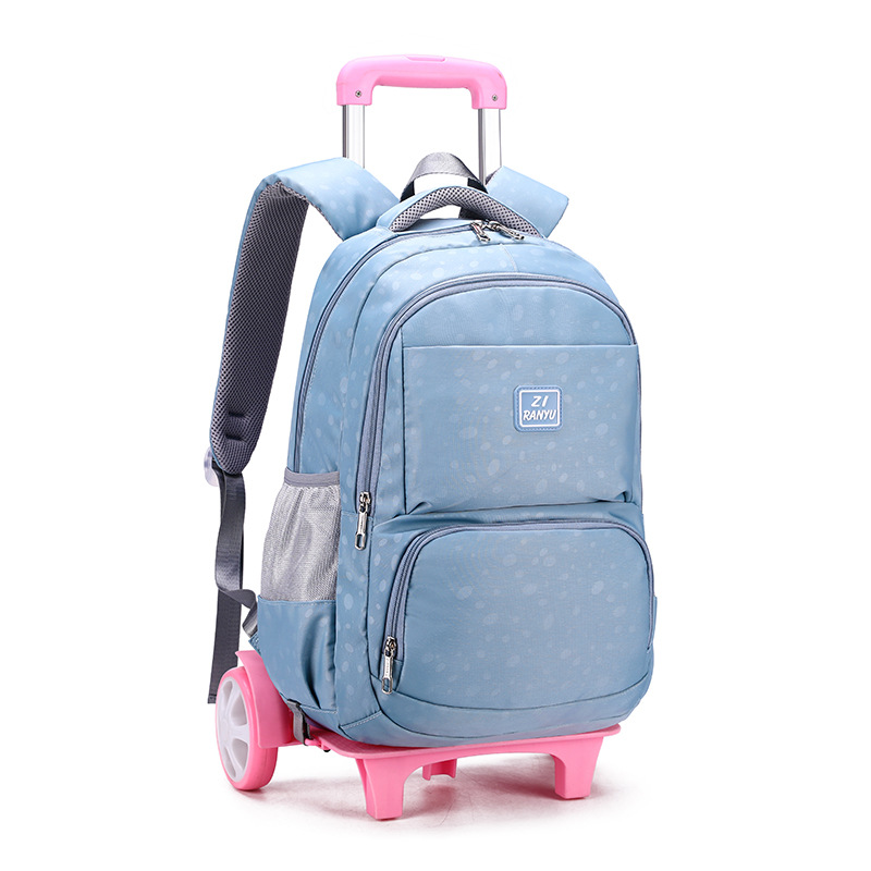 Trolley schoolbag niñas subir escaleras simple moda casual estudiante de secundaria campus estudiante de secundaria bolsa de gran capacidad