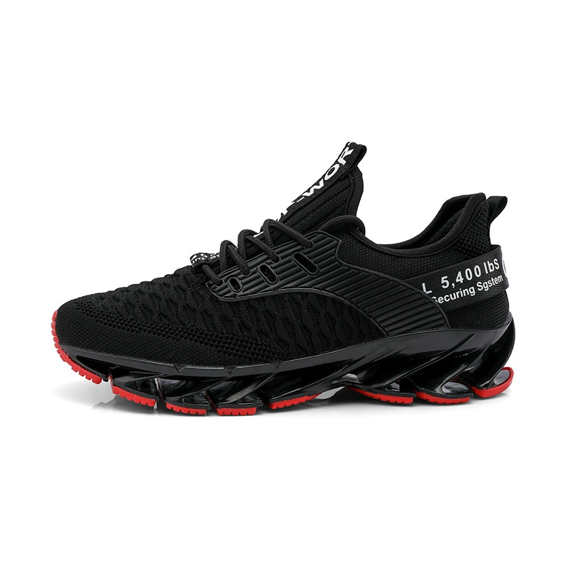 Cross-border AliExpress 2024 Men's Shoes Autumn Breathable Flyweave Casual Men's Trendy Blade Fish Scale Sports Running Shoes