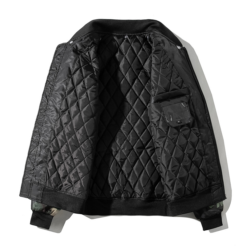 Marca de moda japonesa MA1 chaqueta de piloto de la Fuerza Aérea hombres y mujeres Otoño e Invierno engrosada pareja uniforme de béisbol chaqueta con capucha