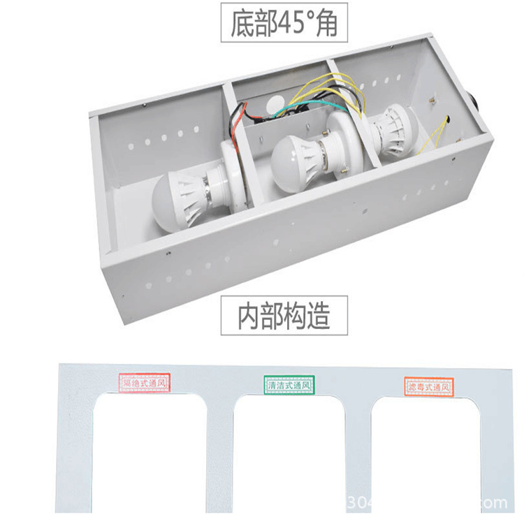 人防三色指示灯 通风方式三色信号灯 LED灯箱报警按钮