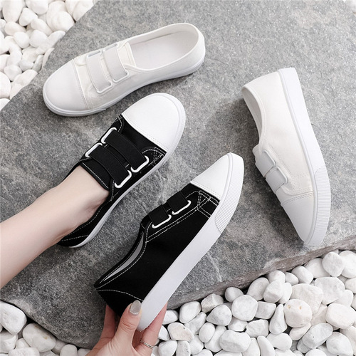 Canvas shoes women's shoes new versatile Korean version ulzzang 2024 summer and autumn student whiteboard shoes trendy shoes