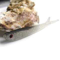 Medium-sized 10cm Red-Eye Gray Soft Fish Lure, 3.7g, Bionic Artificial Bait, Lure Soft Lure for Bass Fishing