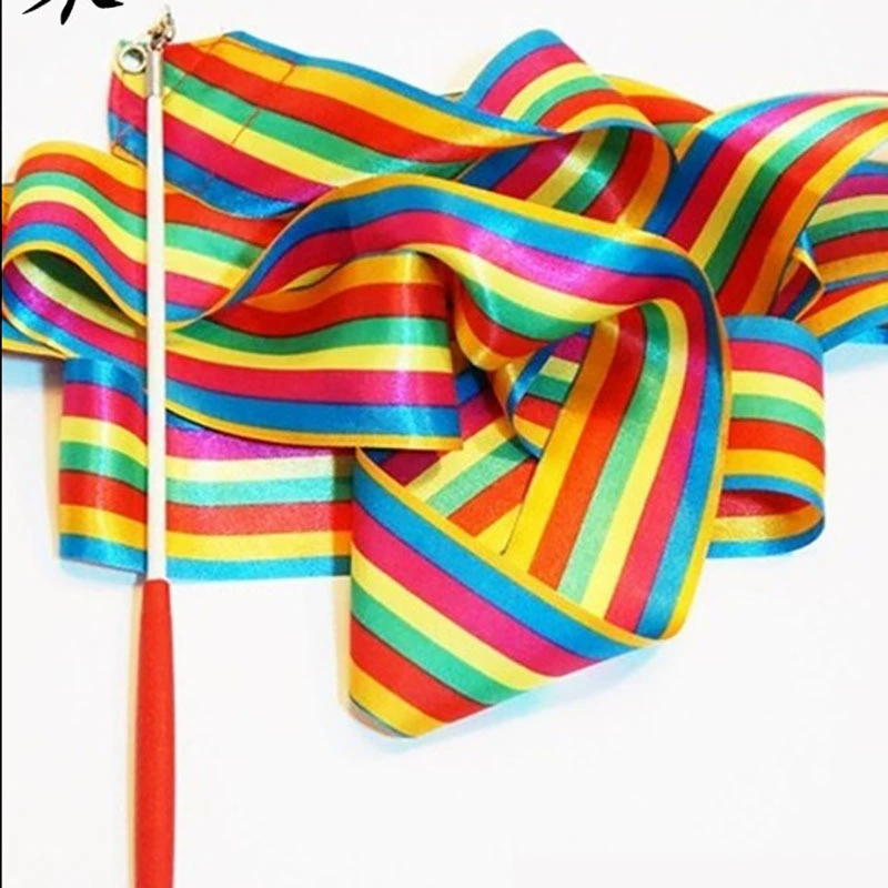 Оптовая Лента 4 м Искусство Дети Танцы Гимнастика Лента Красочная Лента Игрушка Реквизит Фабрика