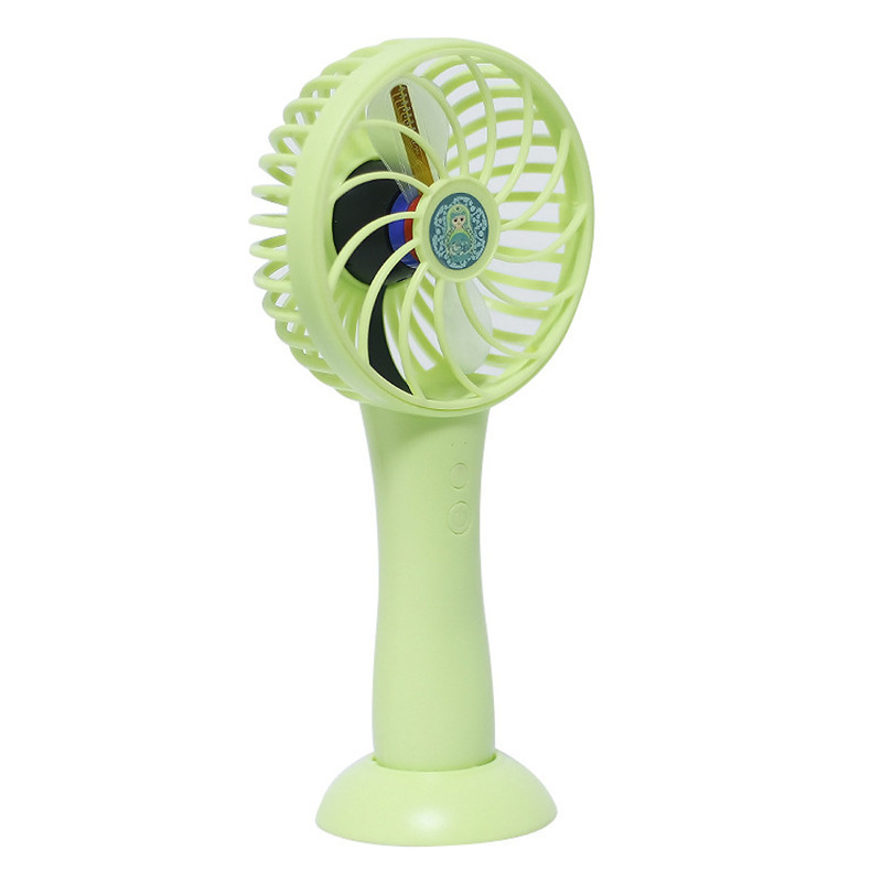Verano Venta caliente luminoso flash ventilador de escritorio de mano de doble propósito ventilador de ventilador LED palabra publicidad actividad regalo